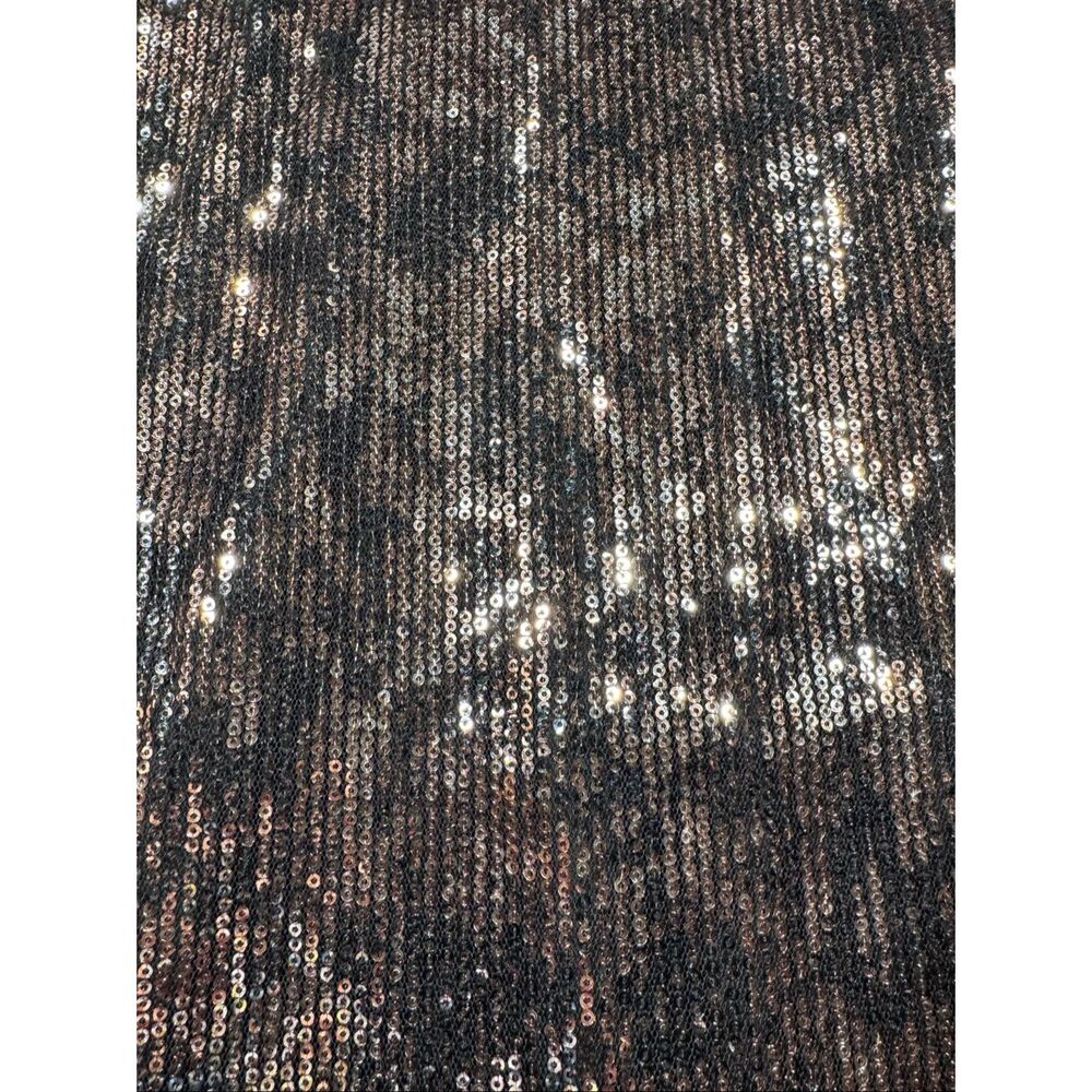 Guess Sequin Off Shoulder Bodycon Sheer Sleeve Dress - Picture 3 of 12